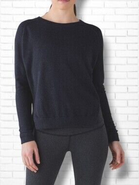 Lululemon Bhakti Life Sweater In Heathered Naval Blue Size M